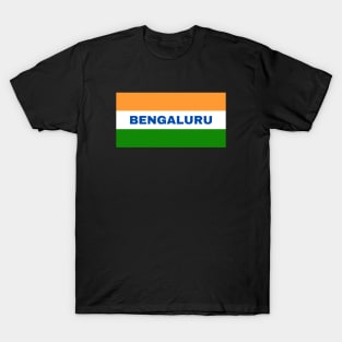 Bengaluru City in Indian Flag Colors T-Shirt